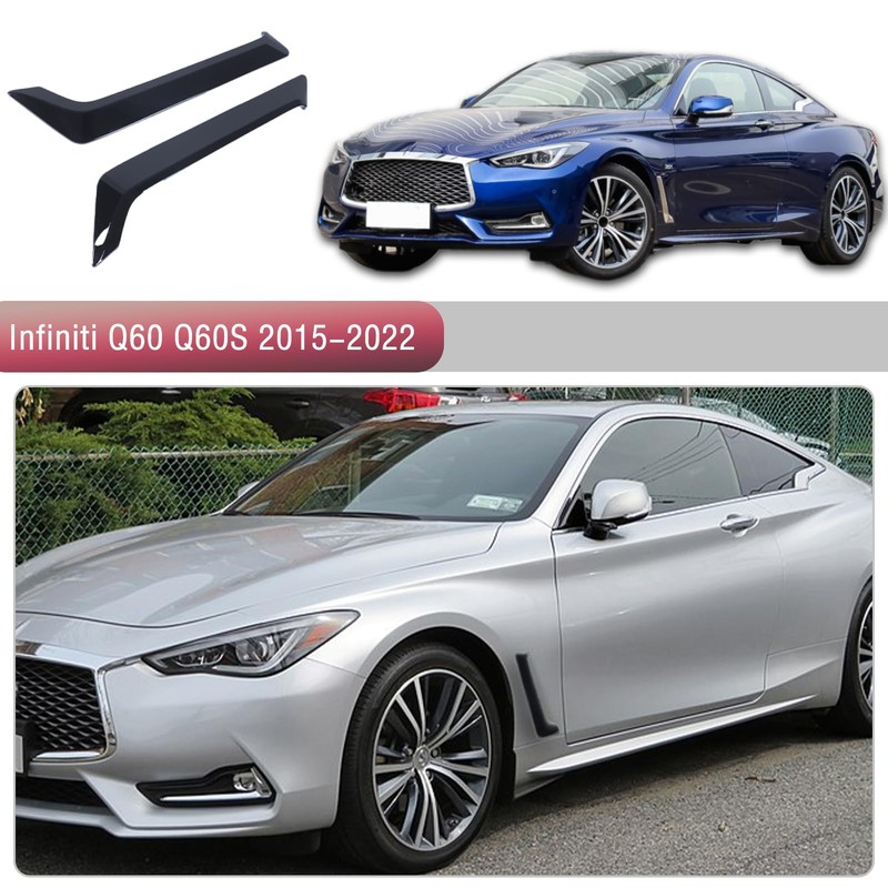 Front Fender Side Vent Garnish Trim Compatible with Infiniti Q60