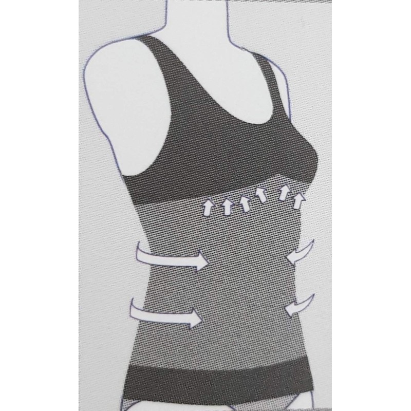Sockenversandhandel.de Shaping Shirt, Tummy Control Effect, Seamless (40/42, White), White