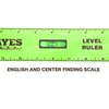 Mayes 10742 Polystyrene Level Ruler 12", Precision Measuring and Leveling