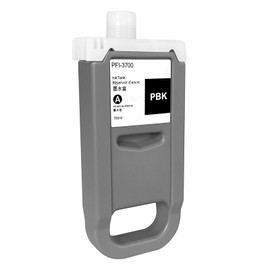 Dikarsum PFI-3700 pbk Ink Cartridge Pigment PFI3700 Ink Tank Compatible with Canon imagePROGRAF PRO-2600 PRO-4600 GP-4600S PRO-6600 GP-6600S 1Pack Photo Black 700ML