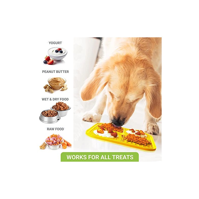 Almohadilla para lamer perros, alfombrilla de comida para perros con