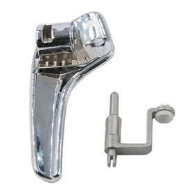 Pulchra 1 Pair Left and Right Car Interior Door Handles, Chrome Interior Door Handles ABS Chrome Linkage, Compatible with Corsa D, Corsa, Van, Corsa MK III 13297813, 13297814