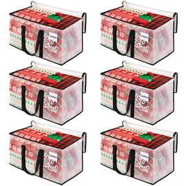 BlissTotes Moving Bags, Storage Bags with Zipper, Moving Bags Heavy Duty Extra Large, Moving Supplies, Clear Packing Bags, Reinforced Handles and Tag Pocket & Collapsible Moving Bags (93L)