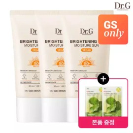Dr.G 닥터지 [GS단독] 브라이트닝 모이스처 선 50mL3개+마스크팩 2매 Dr.G [GS Exclusive] Brightening Moisture Sun 50mL 3pcs + Mask Pack 2 sheets