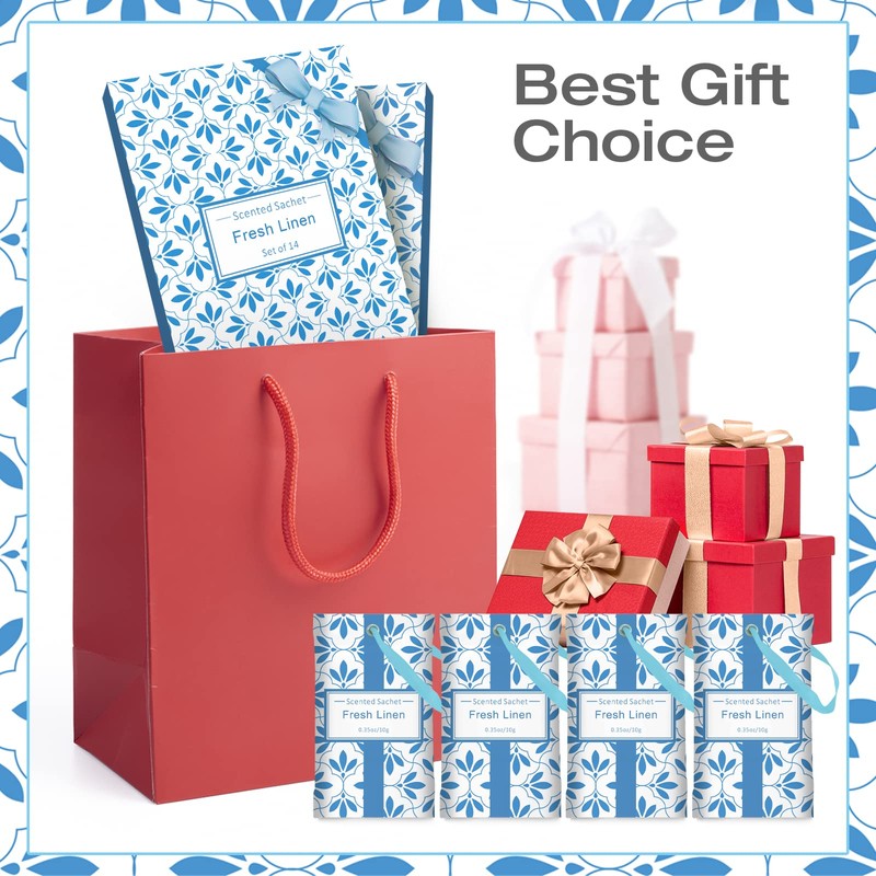 SCENTORINI Scented Sachet, Linen Fragrance Sachets for Drawers, Closets, wardrobe,