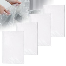 TranRantic 4 Pack Large Dust Sheets, Plastic Dust Sheets for Decorating, Water Proof Plastic Sheet, Dust Sheets for Painting & Furniture