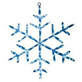 Brite Star 46-723-00 Traditional LED Tube Light Snowflake, 18", Blue