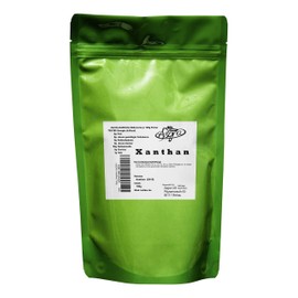 Birsppy 100 g Xanthan - E415 - Minimum 1 Year MHD - Binding Agent for Good Success - Baking and Cooking Like the Professionals - in Practical Bag with Zip Closure - by Asgra