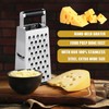 VMUTGA Square Grater, Cheese Grater, Stainless Steel, Hand Grater, Slicer,