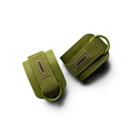 UPPPER Ankle Straps (Pair) Double D-Ring, Adjustable, Padded for Comfort Ideal for Kickbacks, Glute Workouts, and Lower Body Exercises for Women and Men | Premium Fitness Gear (Khaki)