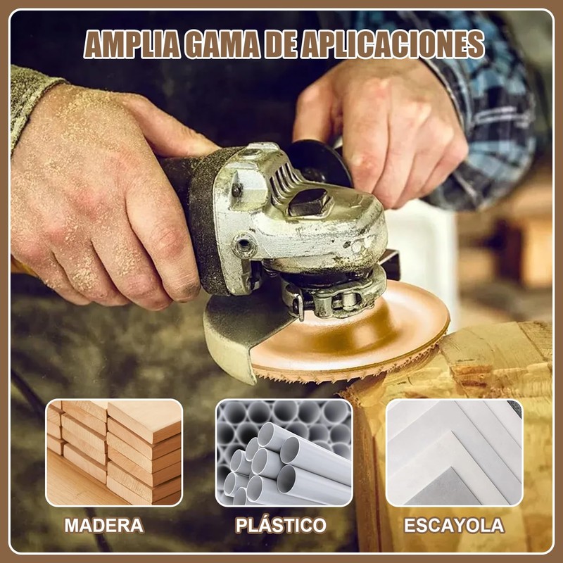 10 Discos de Tallado de Madera con Buje, Juego de