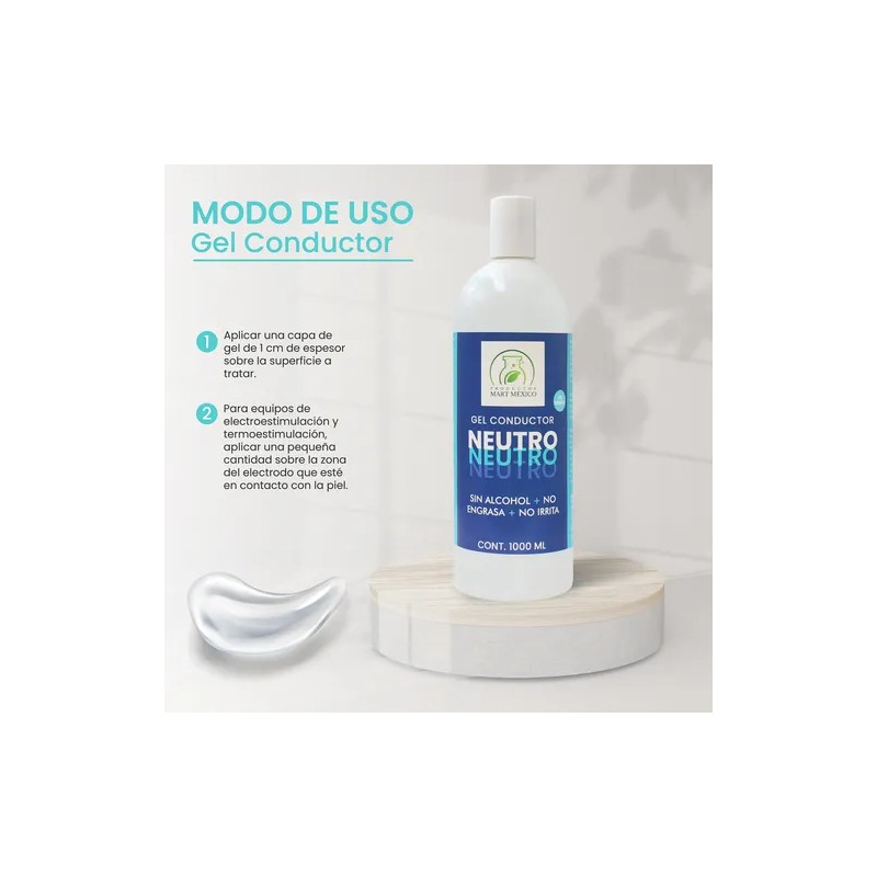Gel Conductor Neutro Para Aparatología 1 Litro