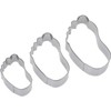 Westmark Ausstechformen-Set, Unterschiedliche Größen, Rostfreier Edelstahl, Käsefüße, 3-tlg., Silber, 31972260