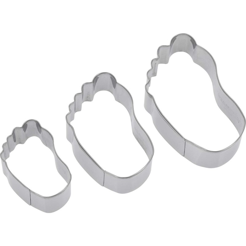 Westmark Ausstechformen-Set, Unterschiedliche Größen, Rostfreier Edelstahl, Käsefüße, 3-tlg., Silber, 31972260