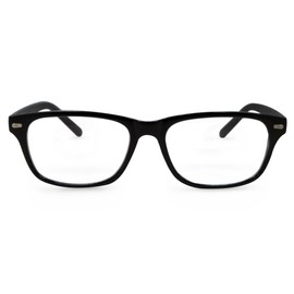 In Style Eyes Seymore Retro Bifocal Reading Glasses - Bifocal Readers for Women and Men, Non-progressive, Adaptive Spring Hinges - Clear Black, 2.75x