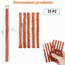 EUYKQNOI 25 Pcs kit riparazione pneumatici auto kit riparazione pneumatici moto Striscia di Riparazione di Pneumatici Tubeless Foratura Stringhe Kit Spina Gomma da Cancellare Strumento Recupero Rapido