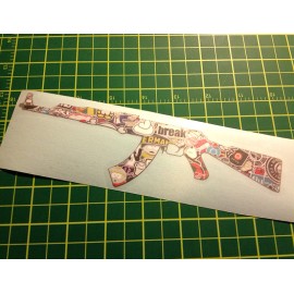 OwnTheAvenueTM x2 Two Pack Sticker Bombing Graffiti Sticker Decal JDM Drift Race Dope (AKbom)