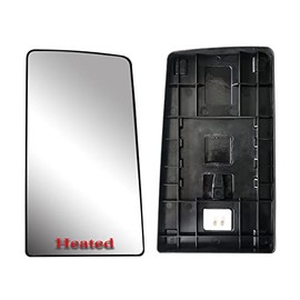Replacement Door Side Passenger Right Side Upper Main Mirror Glass Heated With Back Plate Fit Peterbilt 576 579 587