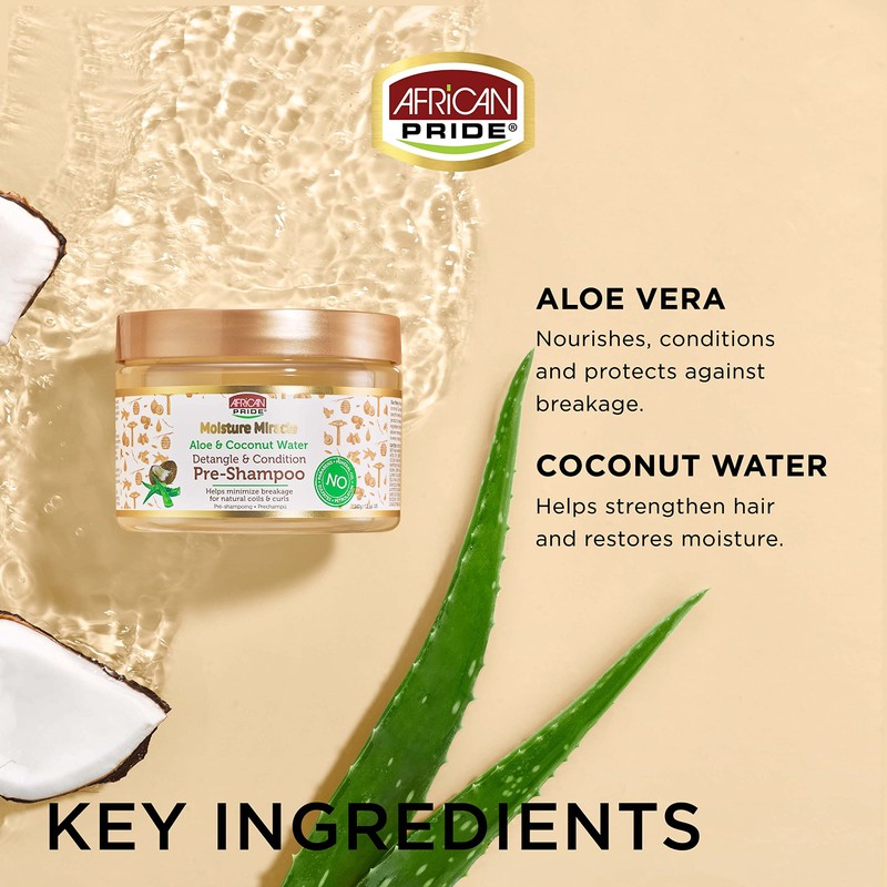 African Pride African Pride Moisture Miracle Aloe & Coconut Water,