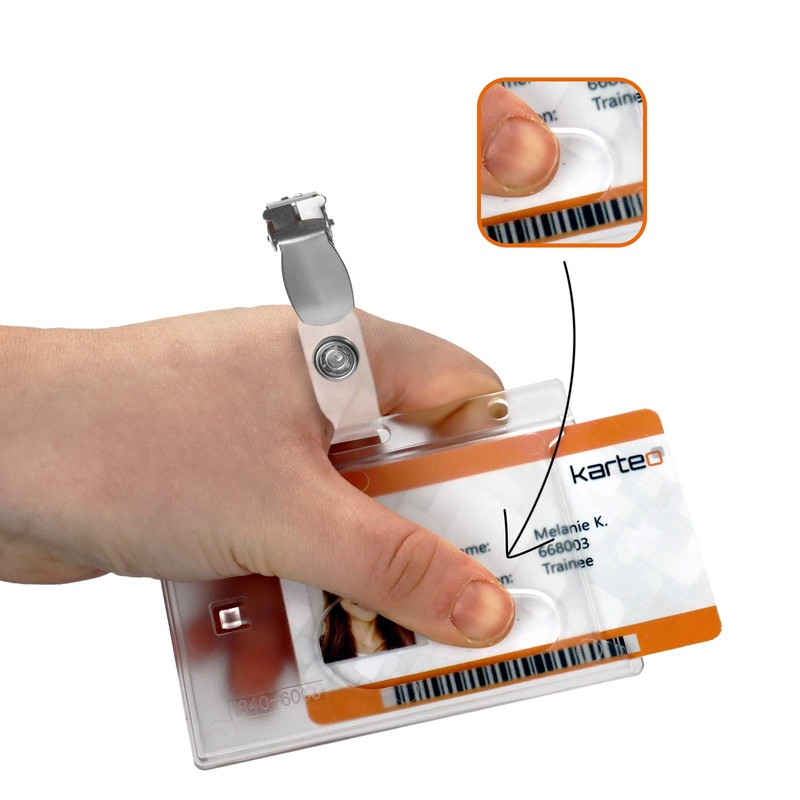 Karteo® ID Card Holder with Clip | Card Holder with