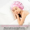 Adjustable Satin Sleep Bonnet with Elastic Band for Women, Silk
