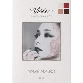 Visee Riche Eye Color Palette NA 02, Bordeaux Brown Series, 0.1 oz (4 g), Collaboration Design by Namie Amuro