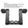 Motorcycle Foot Peg Adjustable Passenger Footpegs Highway Bracket, 360° Rotating