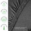 Hometex Premium Textiles Fitted Sheet, 90–100 x 200 cm, Jersey
