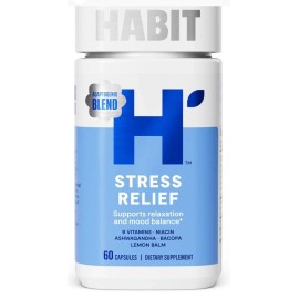 H' Habit Habit Stress Relief Supplement (60 Capsules) - New Lot 2E11G03 F007  EXP 01/2027