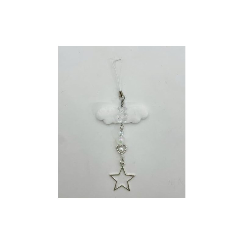 Wigo Star Angel Women's Key Chain, white