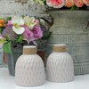 Bottle Shaped Vase Ceramic Decorative Vases Embossed Flower Arrange Display