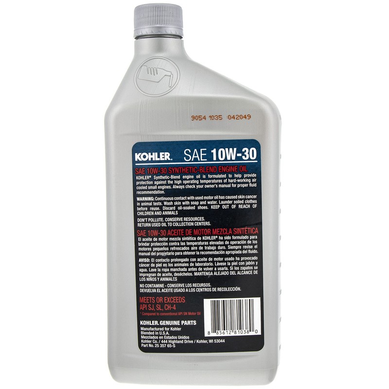 CUB CADET KH-25-357-63-S SAE 10W-30 Synthetic Blend Engine Oil 1