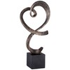 Studio 55D Swirling Heart 17 1/4" High Brushed Nickel Modern
