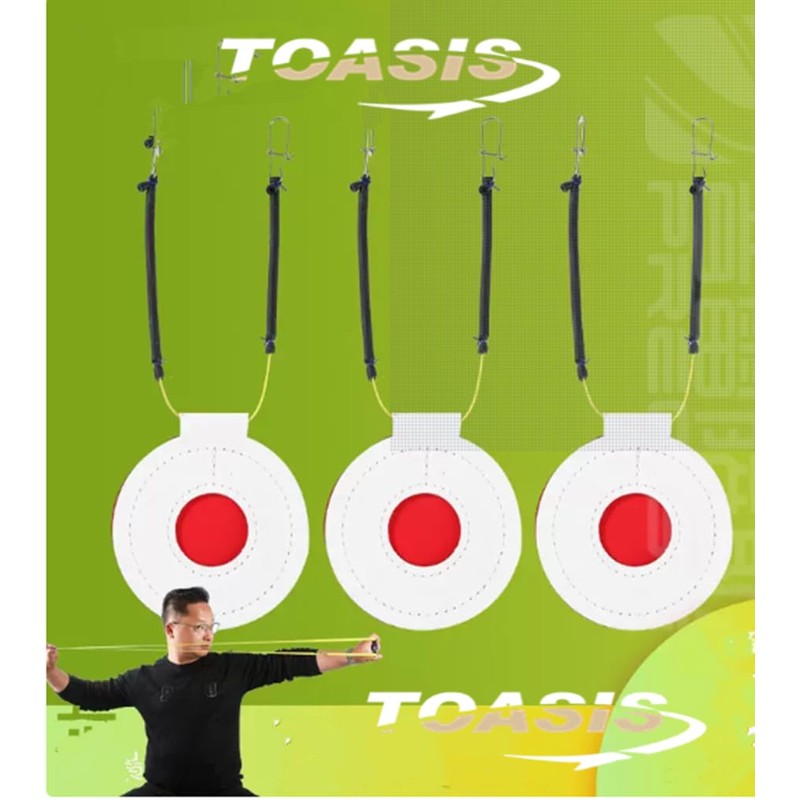 TOASIS Slingshot Practice Targets 12pcs Fabric Discs Target Assorted Sizes