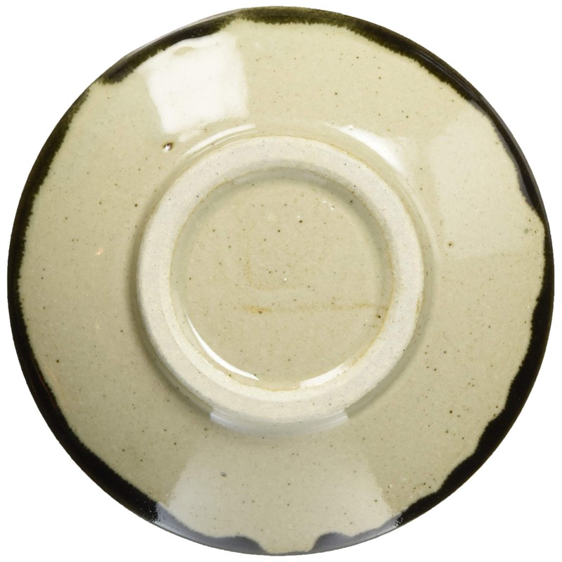 Mashiko Pottery "Persian Crest" Plate Plate 130 Black PS2-4