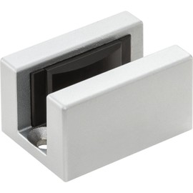 8-12.76mm Glass Floor Guide Stainless Steel Effect