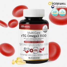 Roniwell [Roniwell] Multicare Altige Omega 3 1100 1201mg x 180 capsules 6 months (multiple purchases) / [로니웰] 멀티케어 알티지 오메가3 1100 1201mg x 180캡슐 6개월 (복수구매)