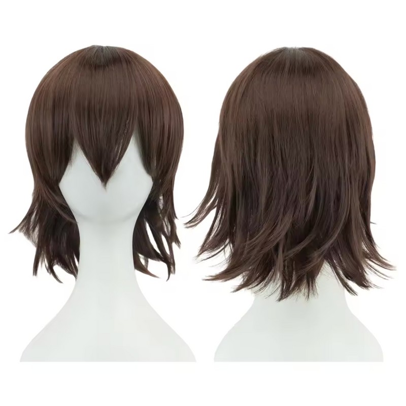 12 Inch Short Bob Wig with Bangs - Synthetic Cosplay