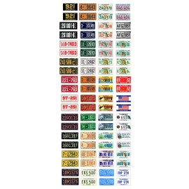 Three Inches Under 1/64 scale model car assortedUSA Florida license plates state tags