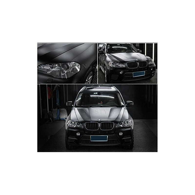 Car Wrapping Sheet, Matte Black, 60.9 x 11.8 inches (152