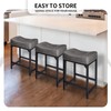FLYZC Counter Height Bar Stools Set of 3, Stools for