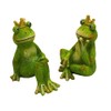XL Frog Kings, Pond, Frog Garden, Frog Figurines Outdoor, Decorative