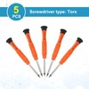 sourcing map 5pcs T3 Torx Mini Screwdriver 3mm Torx Head