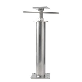 304 Stainless Steel Screw Pole Jack，Floor Jack，Adjustable Support Beam Basement Jack Post，House Floor Jack，12"-16" Height Range，Floor Lifting Joist Beam Brace for Cellar Ceiling