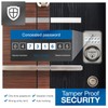 Embassy Door Lock Electronic Keyless Entry with Antimicrobial Illuminated Keypad