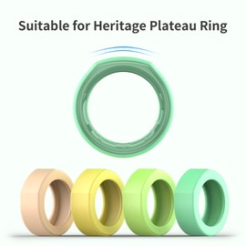 CAROFAFA Ring Protector Silicone Ring Cover Compatible with Oura Ring Protector, Elastic Case for Oura Ring Gen 3 Working Out (Heritage compatible, Multiple colors, S), S(6/7)