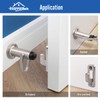 HOMOTEK Heavy Duty Latch Hook Stop,Door Holder Stopper with Sound
