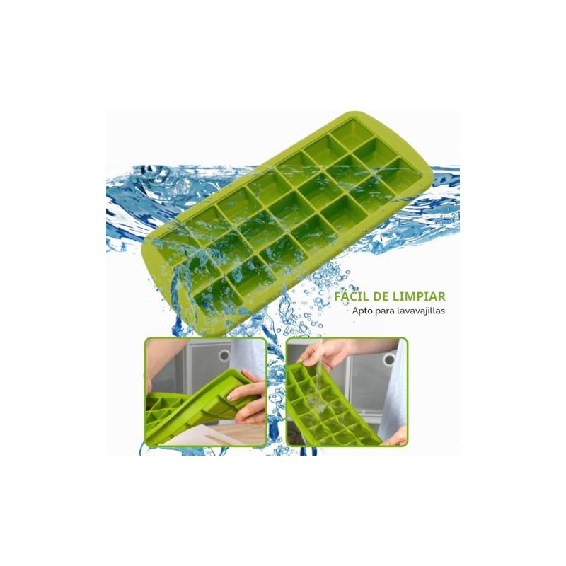2PC Molde de Silicona para Hielo en 3D Molde,CREATESTAR Moldes