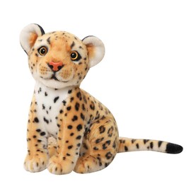 ZPSOSPZ Leopard Plush Doll, Leopard Plush Doll for Kids, Leopard Animal Plush Doll, Sofa Home Decoration Lunch Break Pillow for Kids to Cuddle and Play, 23 cm