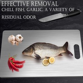 Titanium Cutting Board - 100% Pure Titanium Cutting Boards for Kitchen - Cutting Edge Hygiene & Durability, Cutting Boards for Home Kitchen Cooking (18 inch x 12 inch)